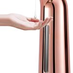 Automatic Soap Dispenser, Touchless Liquid Soap Dispenser, Soap Dispenser for Kitchen and Bathroom, with Infrared Motion Sensor, Waterproof, 400ml/14oz Rose Gold