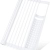 【Non-slip Silicone × Rust-proof】Dish Drainer Rack Over Sink Foldable Non-slip with Dish Tray Compact Silicone Space-saving Kitchen Over Sink Dish Drainer Rack Wide Drying Rack