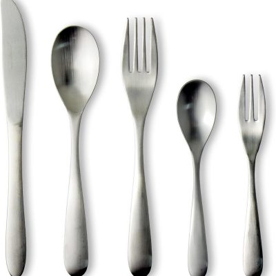 Dinner Cutlery Set, 5 Pieces, Stainless Steel, Made in Japan