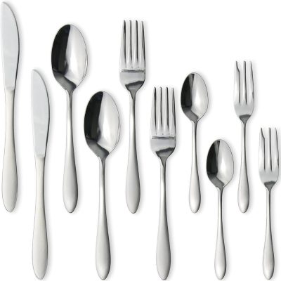 Tsubamesanjo Dinner Cutlery Set, 10 Pieces, 18-0 Stainless Steel, Made in Japan