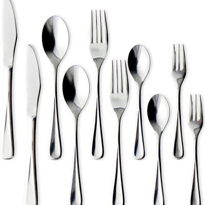 Dinner Cutlery Set 10 Pieces, 18-8 Stainless Steel, Made in Japan