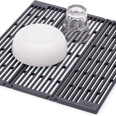 Platform Folding Grey Sink Drainer